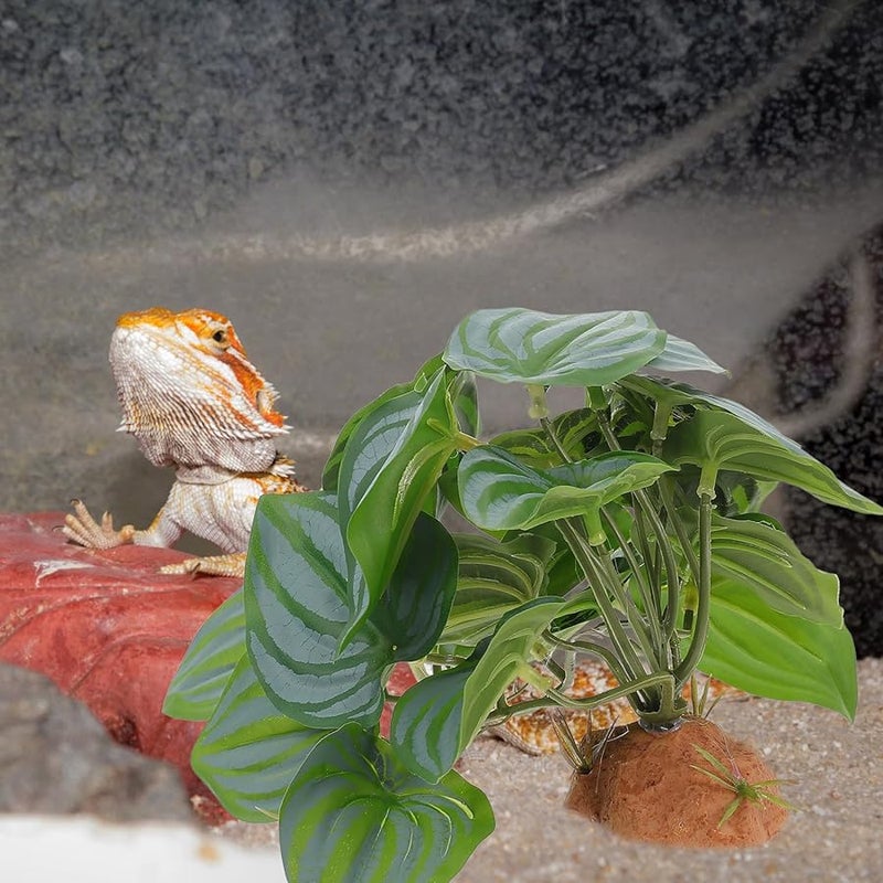 VICASKY Artificial Reptile Plants Terrarium Decor for Lizards Turtles Habitat - Image 3